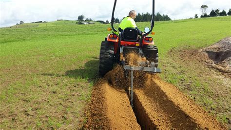 garden tractor trencher attachment